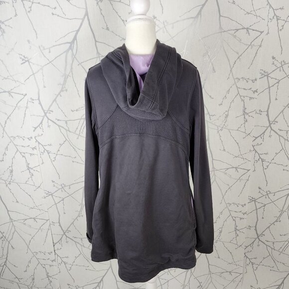 Lululemon Gray French Terry Hooded Awareness Wrap - Picture 4 of 6